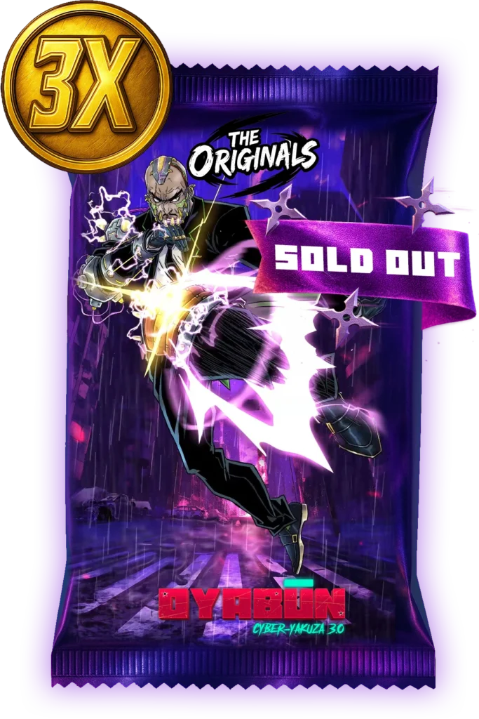 The Originals X3 NFT Booster – OYABUN Cyber-Yakuza character trio pack (Sold Out)