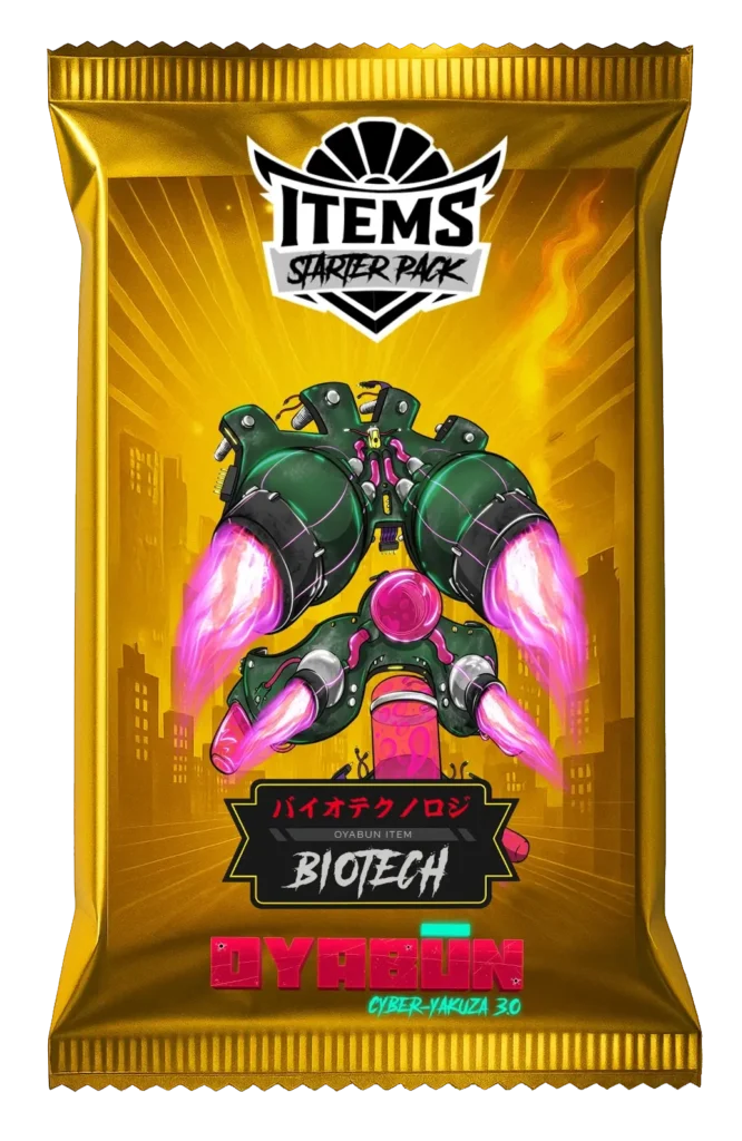 Biotech NFT Booster – Cybernetic enhancements starter pack from OYABUN Cyber-Yakuza 3.0
